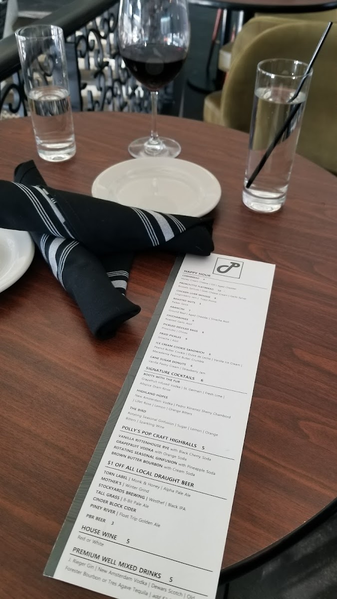 Menu Parker At The Fontaine-1